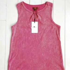 7 FOR  ALL MANKIND Girls Ribbedd Tank Top Washed